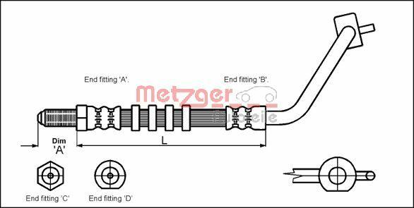 Metzger 4114676 - Kočiono crijevo, lajtung www.molydon.hr