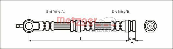 Metzger 4114064 - Kočiono crijevo, lajtung www.molydon.hr