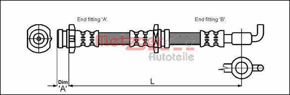 Metzger 4114757 - Kočiono crijevo, lajtung www.molydon.hr