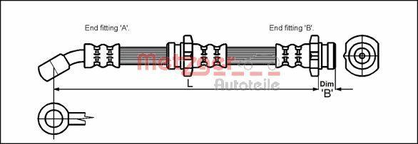 Metzger 4114710 - Kočiono crijevo, lajtung www.molydon.hr