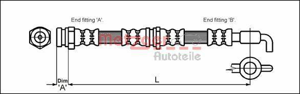 Metzger 4114780 - Kočiono crijevo, lajtung www.molydon.hr