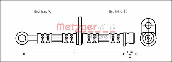 Metzger 4115152 - Kočiono crijevo, lajtung www.molydon.hr