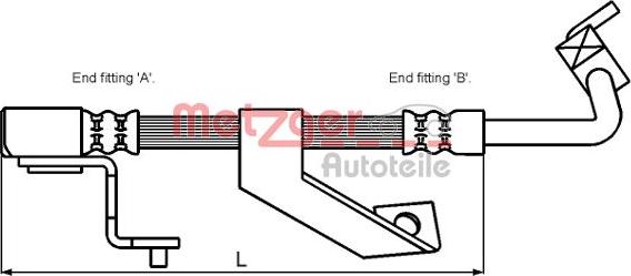 Metzger 4116219 - Kočiono crijevo, lajtung www.molydon.hr