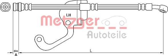 Metzger 4116229 - Kočiono crijevo, lajtung www.molydon.hr