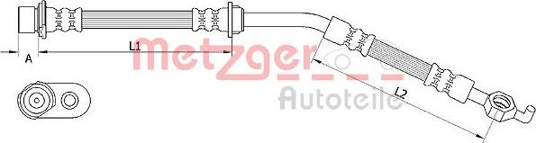 Metzger 4110966 - Kočiono crijevo, lajtung www.molydon.hr