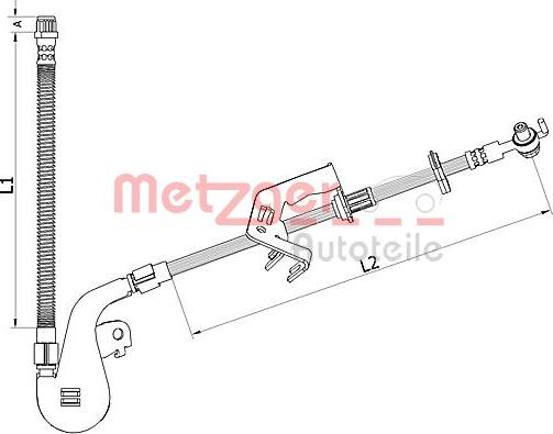 Metzger 4110928 - Kočiono crijevo, lajtung www.molydon.hr