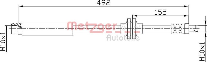 Metzger 4110476 - Kočiono crijevo, lajtung www.molydon.hr