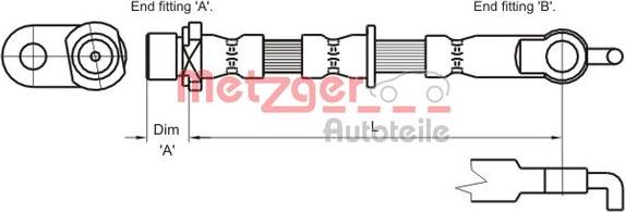 Metzger 4110002 - Kočiono crijevo, lajtung www.molydon.hr