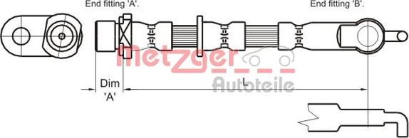 Metzger 4110007 - Kočiono crijevo, lajtung www.molydon.hr