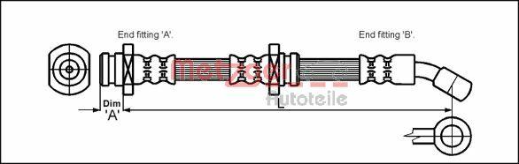 Metzger 4110088 - Kočiono crijevo, lajtung www.molydon.hr