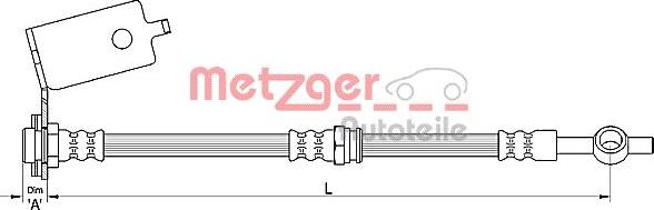 Metzger 4110141 - Kočiono crijevo, lajtung www.molydon.hr