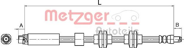 Metzger 4110143 - Kočiono crijevo, lajtung www.molydon.hr