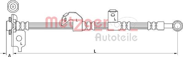 Metzger 4110840 - Kočiono crijevo, lajtung www.molydon.hr