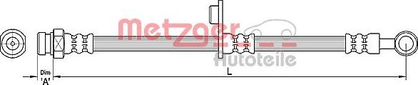 Metzger 4110265 - Kočiono crijevo, lajtung www.molydon.hr