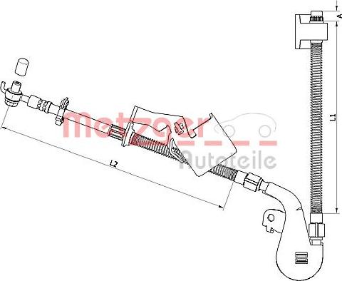 Metzger 4110753 - Kočiono crijevo, lajtung www.molydon.hr