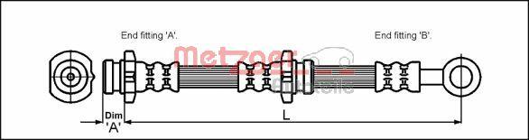 Metzger 4111997 - Kočiono crijevo, lajtung www.molydon.hr