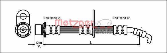 Metzger 4111428 - Kočiono crijevo, lajtung www.molydon.hr