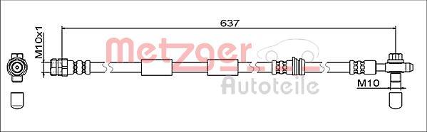 Metzger 4111475 - Kočiono crijevo, lajtung www.molydon.hr