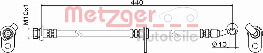 Metzger 4111847 - Kočiono crijevo, lajtung www.molydon.hr