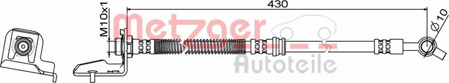 Metzger 4111865 - Kočiono crijevo, lajtung www.molydon.hr