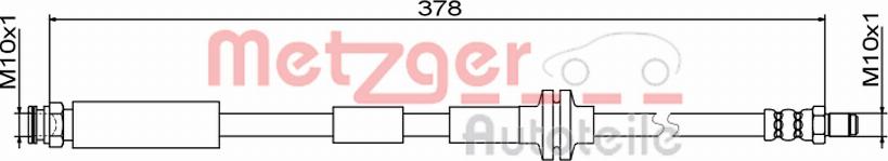 Metzger 4111800 - Kočiono crijevo, lajtung www.molydon.hr