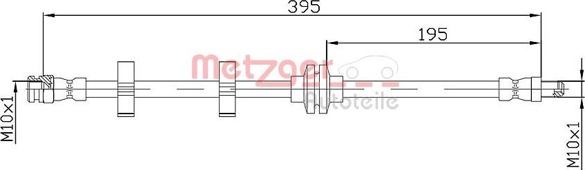 Metzger 4118402 - Kočiono crijevo, lajtung www.molydon.hr