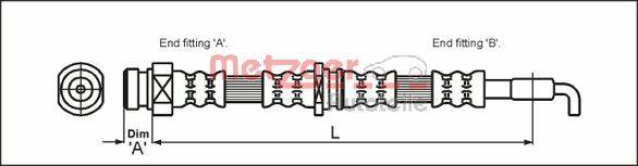 Metzger 4113669 - Kočiono crijevo, lajtung www.molydon.hr