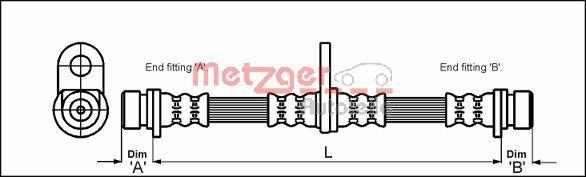 Metzger 4113290 - Kočiono crijevo, lajtung www.molydon.hr