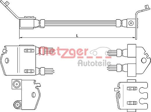 Metzger 4112547 - Kočiono crijevo, lajtung www.molydon.hr