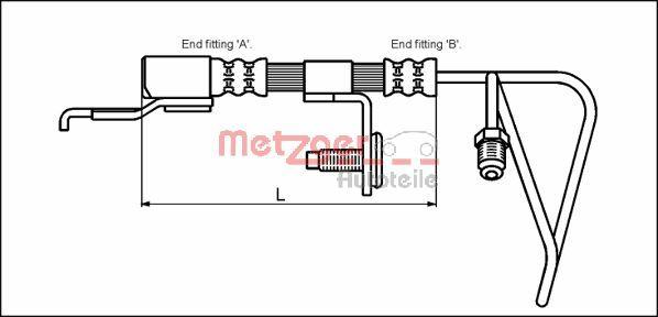 Metzger 4112511 - Kočiono crijevo, lajtung www.molydon.hr