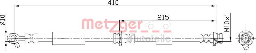 Metzger 4112537 - Kočiono crijevo, lajtung www.molydon.hr