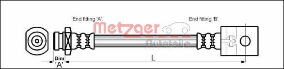 Metzger 4112525 - Kočiono crijevo, lajtung www.molydon.hr