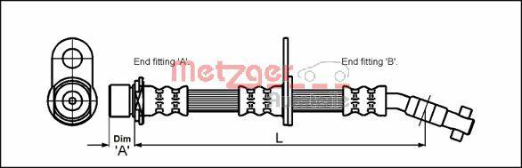 Metzger 4112166 - Kočiono crijevo, lajtung www.molydon.hr