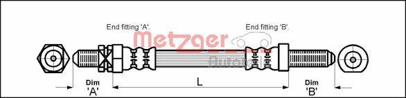 Metzger 4112103 - Kočiono crijevo, lajtung www.molydon.hr