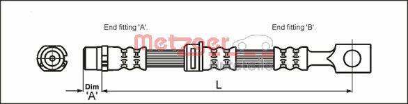 Metzger 4112825 - Kočiono crijevo, lajtung www.molydon.hr