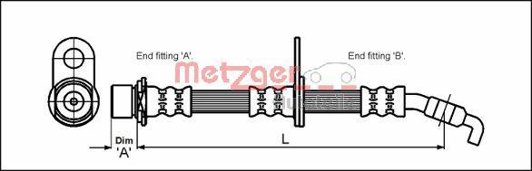 Metzger 4112200 - Kočiono crijevo, lajtung www.molydon.hr