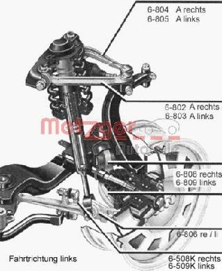 Metzger 58009211 - Rame, Nezavisna poluga za ovjes kotača www.molydon.hr