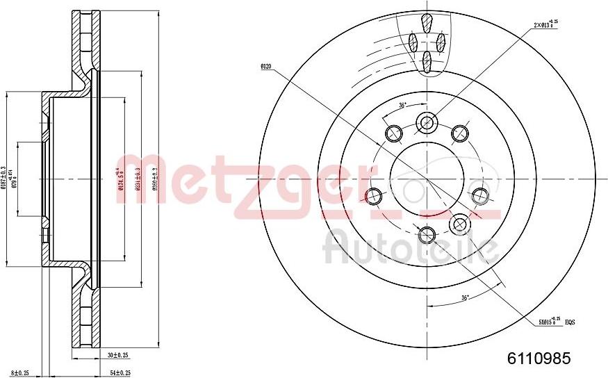 Metzger 6110985 - Kočioni disk www.molydon.hr