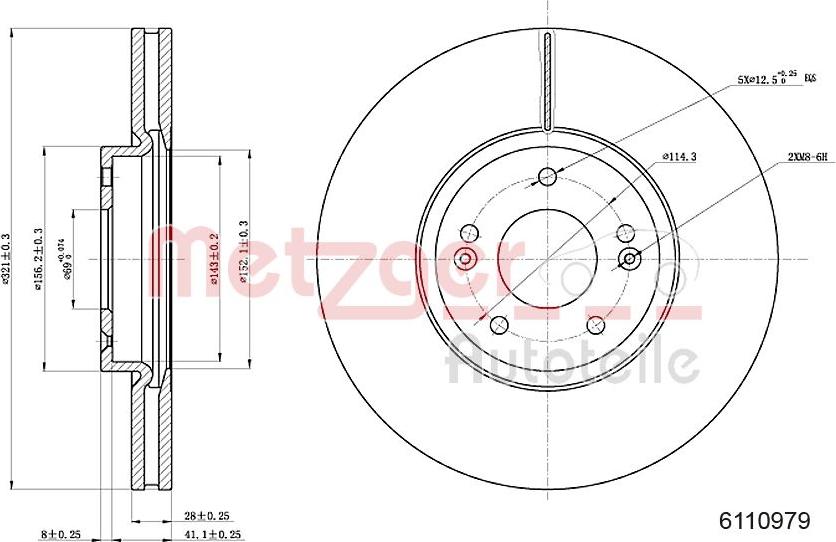 Metzger 6110979 - Kočioni disk www.molydon.hr