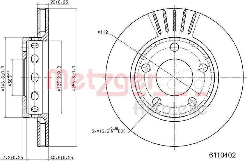 Metzger 6110402 - Kočioni disk www.molydon.hr