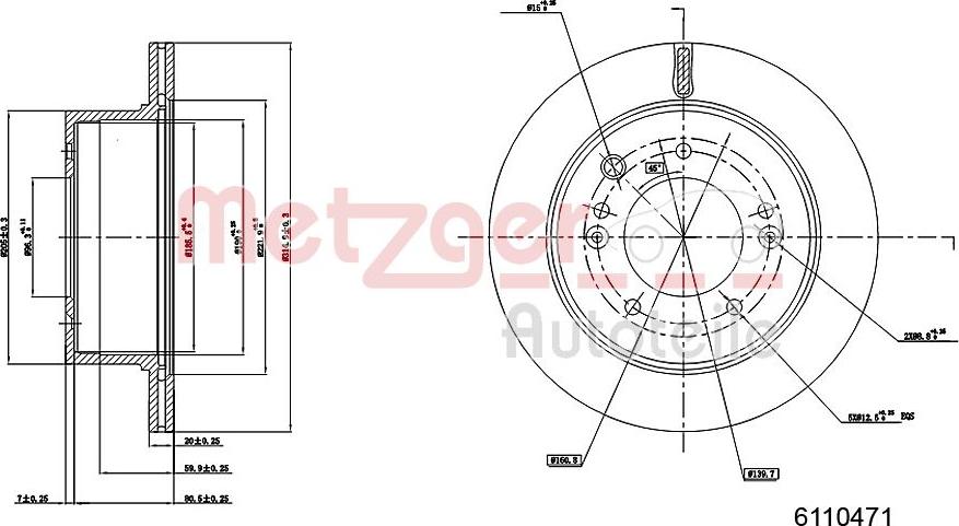 Metzger 6110471 - Kočioni disk www.molydon.hr