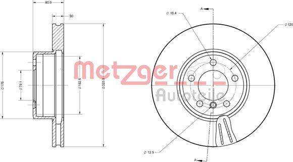 Metzger 6110597 - Kočioni disk www.molydon.hr