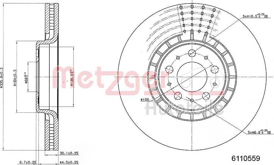 Metzger 6110559 - Kočioni disk www.molydon.hr