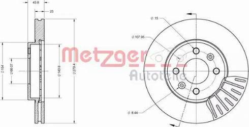 Metzger 6110552 - Kočioni disk www.molydon.hr