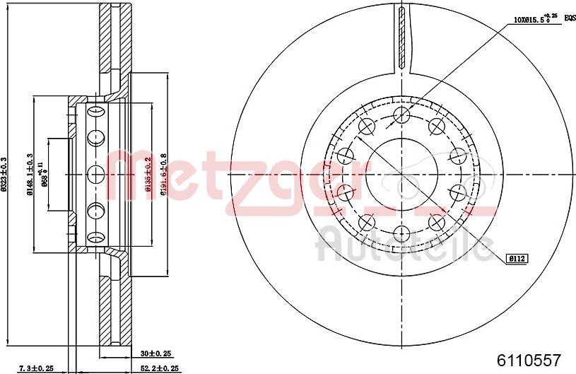 Metzger 6110557 - Kočioni disk www.molydon.hr