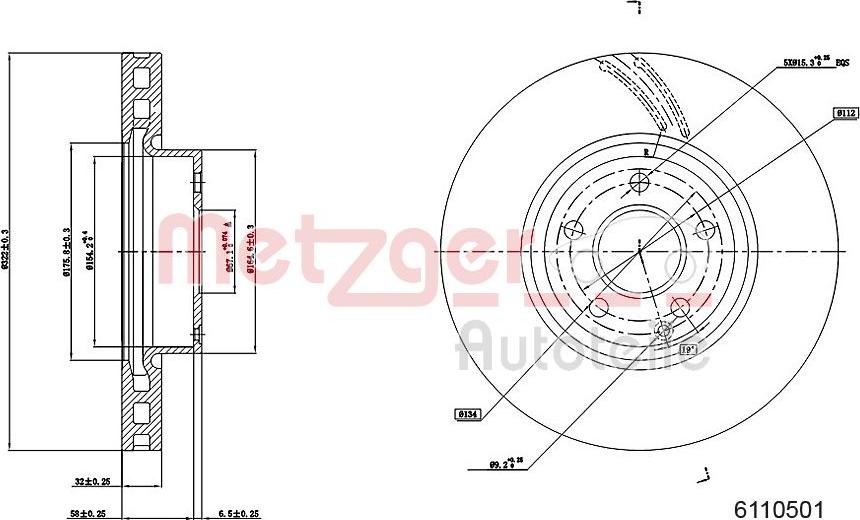 Metzger 6110501 - Kočioni disk www.molydon.hr