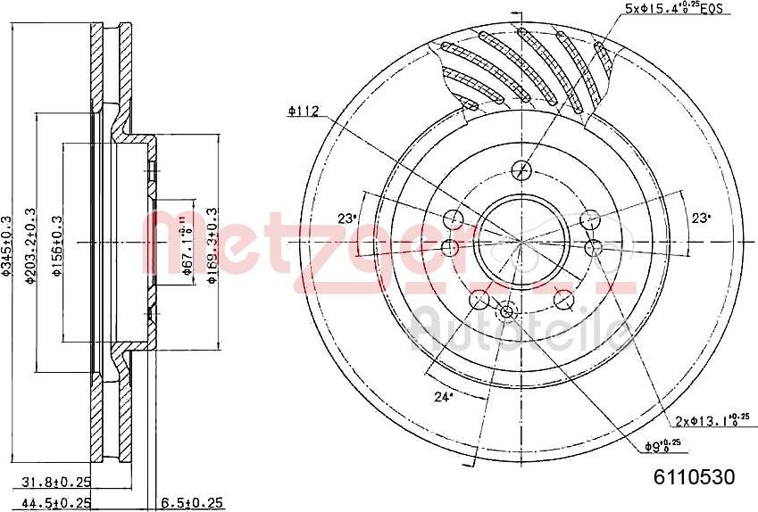 Metzger 6110530 - Kočioni disk www.molydon.hr