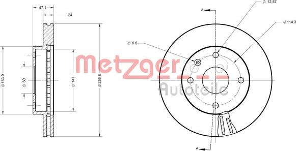 Metzger 6110525 - Kočioni disk www.molydon.hr