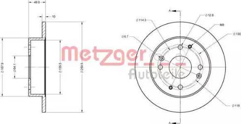 Metzger 6110579 - Kočioni disk www.molydon.hr