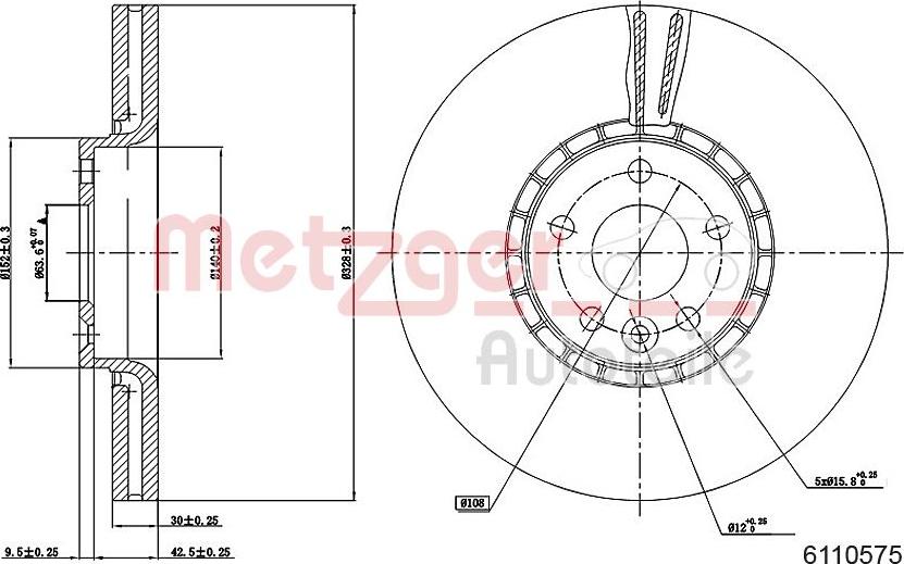 Metzger 6110575 - Kočioni disk www.molydon.hr